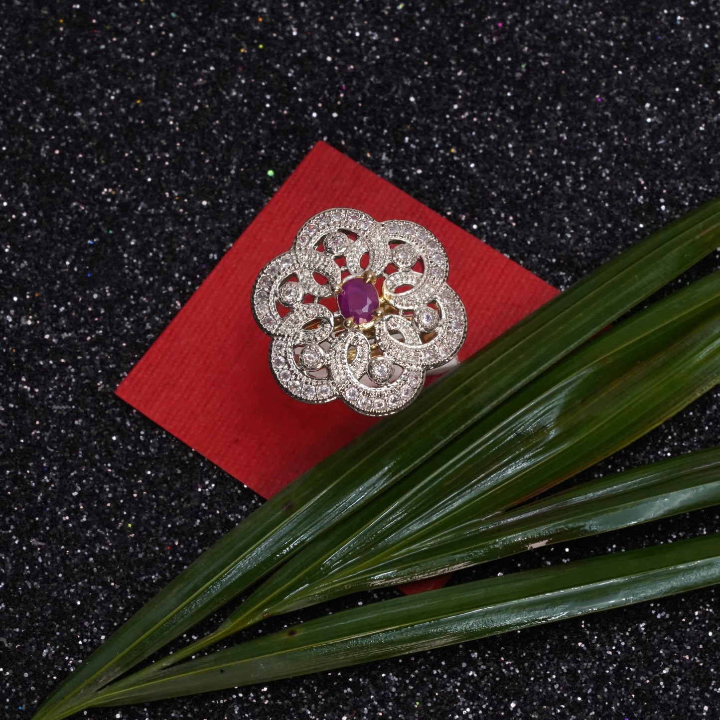 Zirconia Adjustable Ring