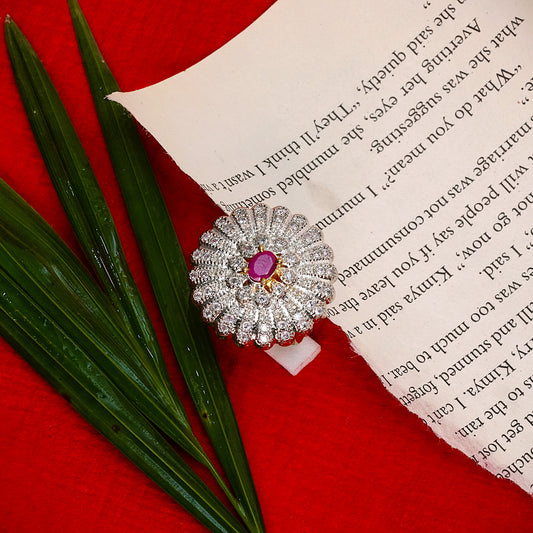 Zirconia Adjustable Ring