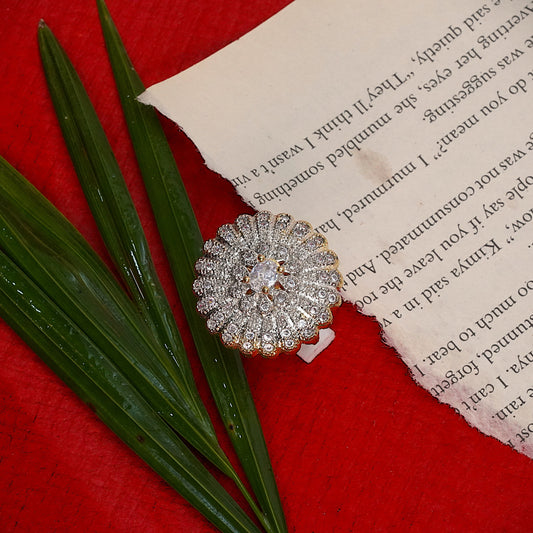 Zirconia Adjustable Ring