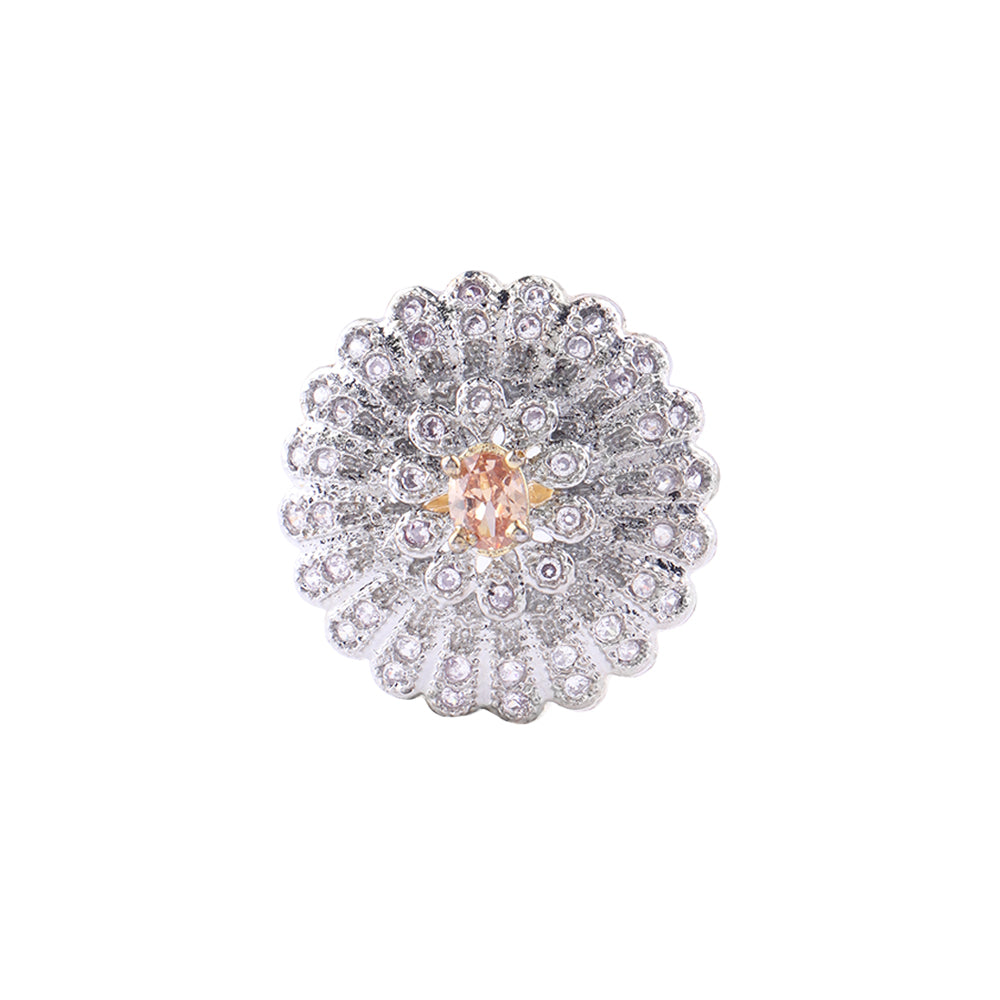 Dazzeling Daisy stone studded zirconia rings