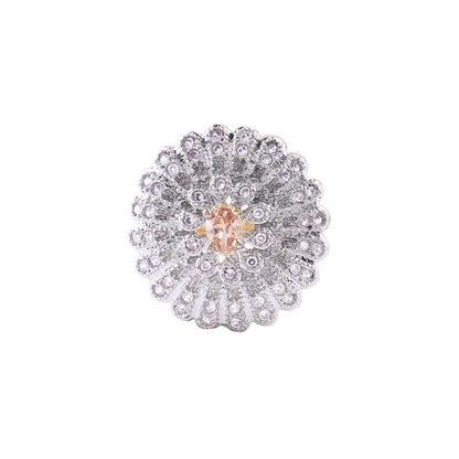 Dazzeling Daisy stone studded zirconia rings