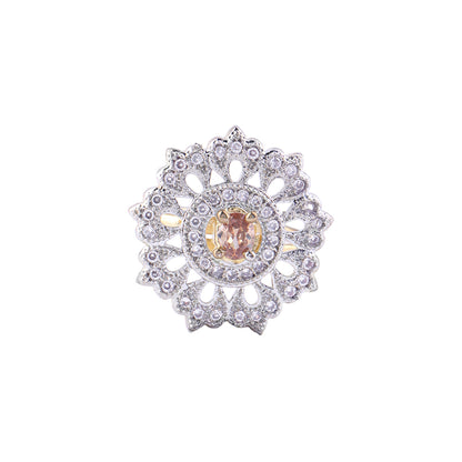 Mallika phool zirconia rings