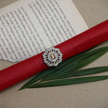 Mallika phool zirconia rings