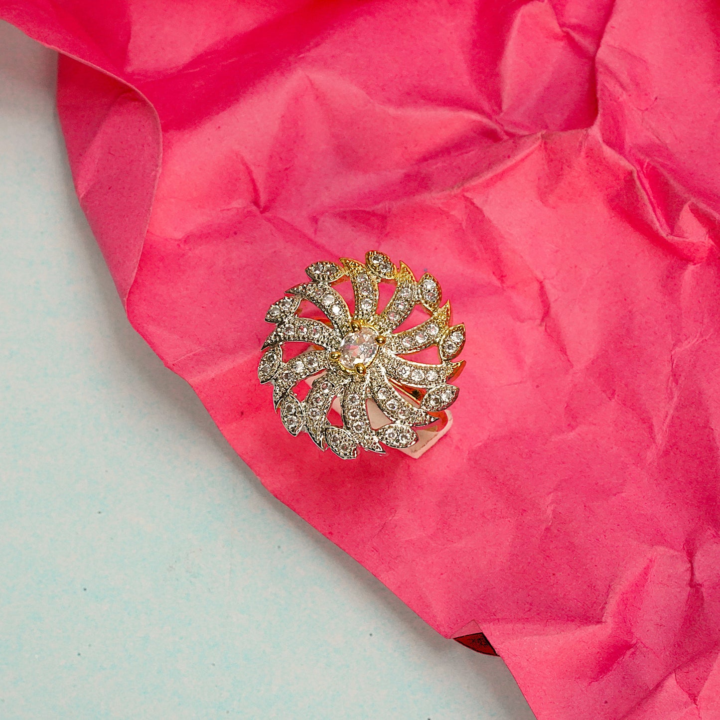 Zirconia Adjustable Ring