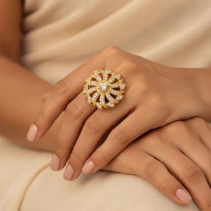 Blooming Grace zirconia rings