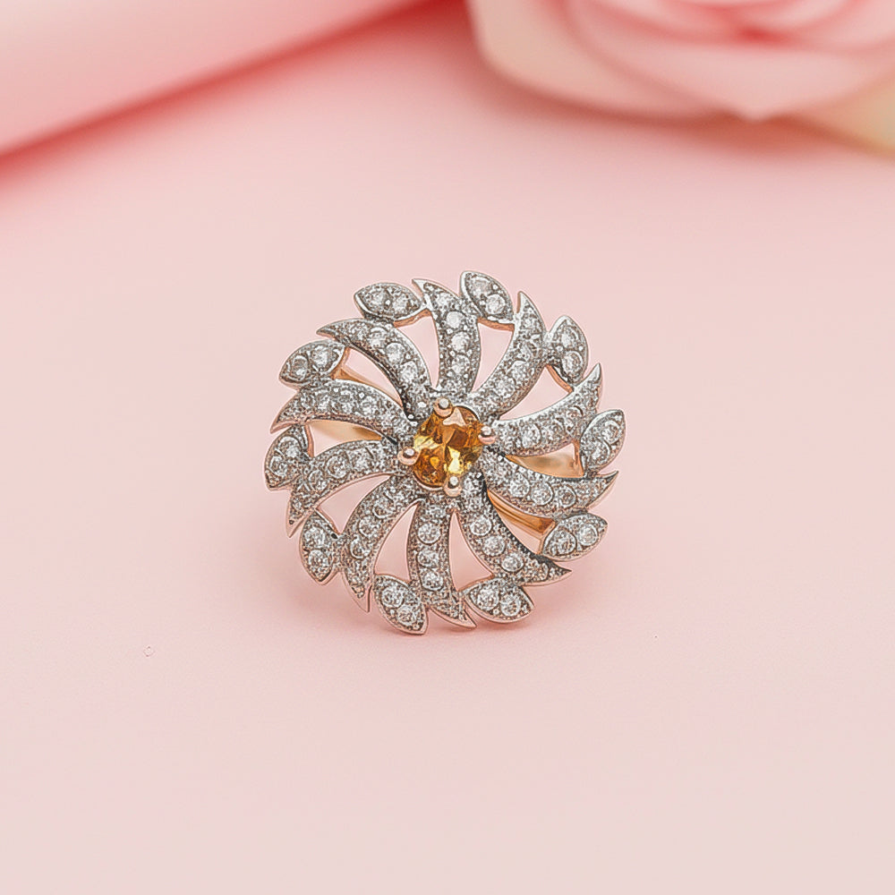 Blooming Grace zirconia rings