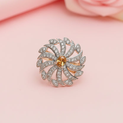 Blooming Grace zirconia rings