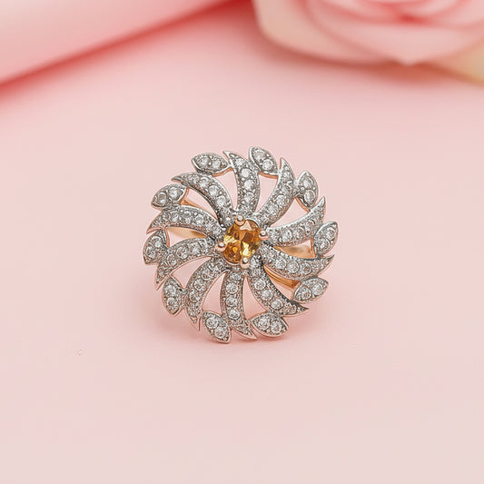 Blooming Grace zirconia rings