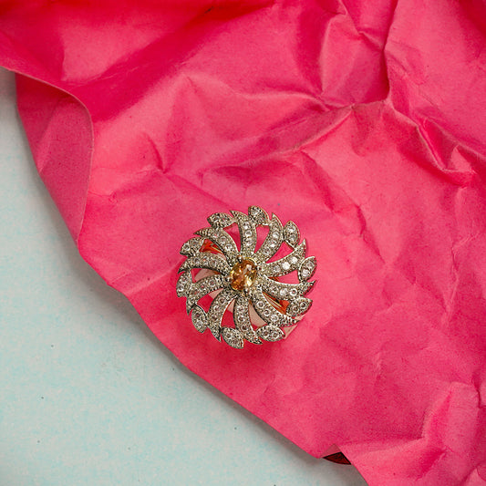 Zirconia Adjustable Ring