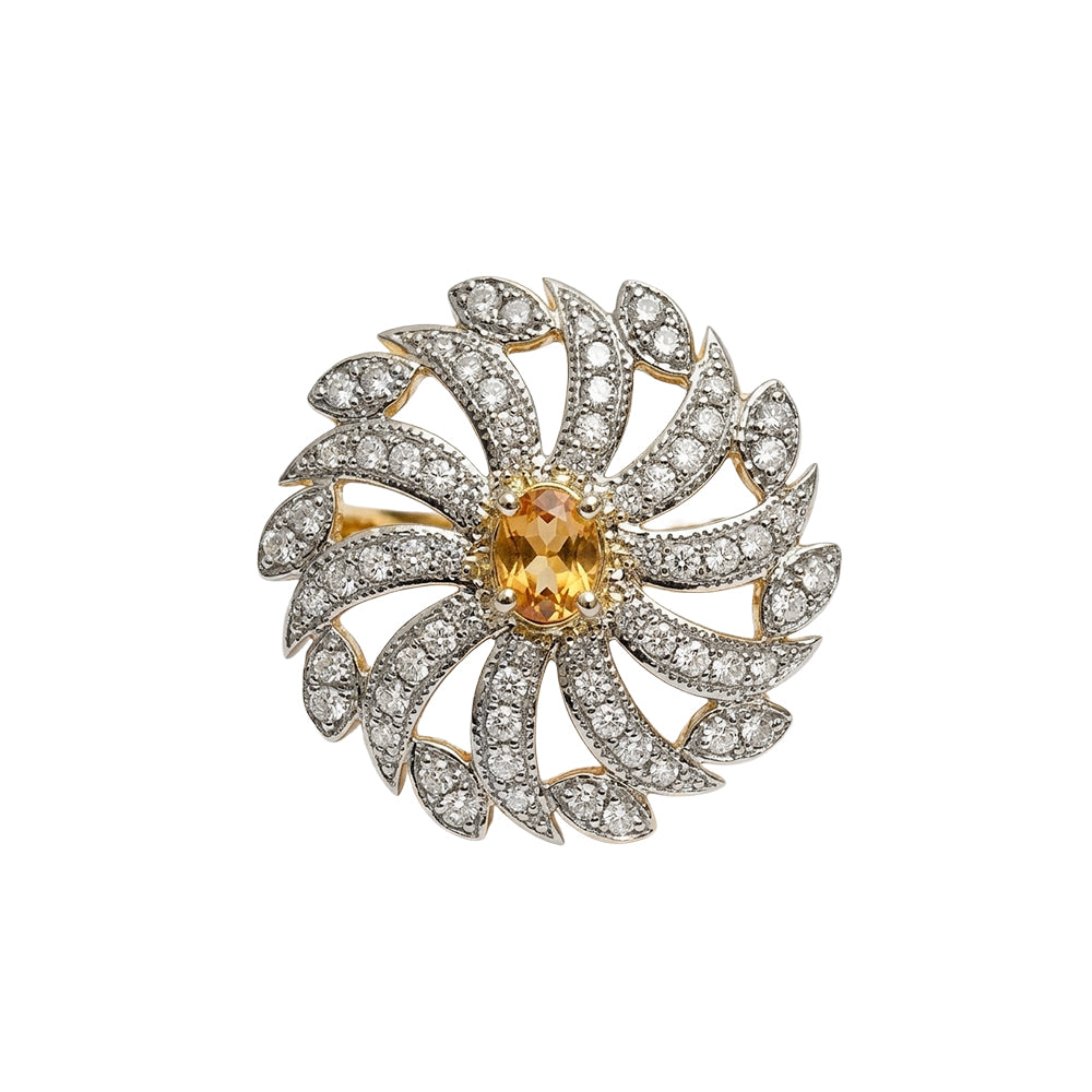Blooming Grace zirconia rings