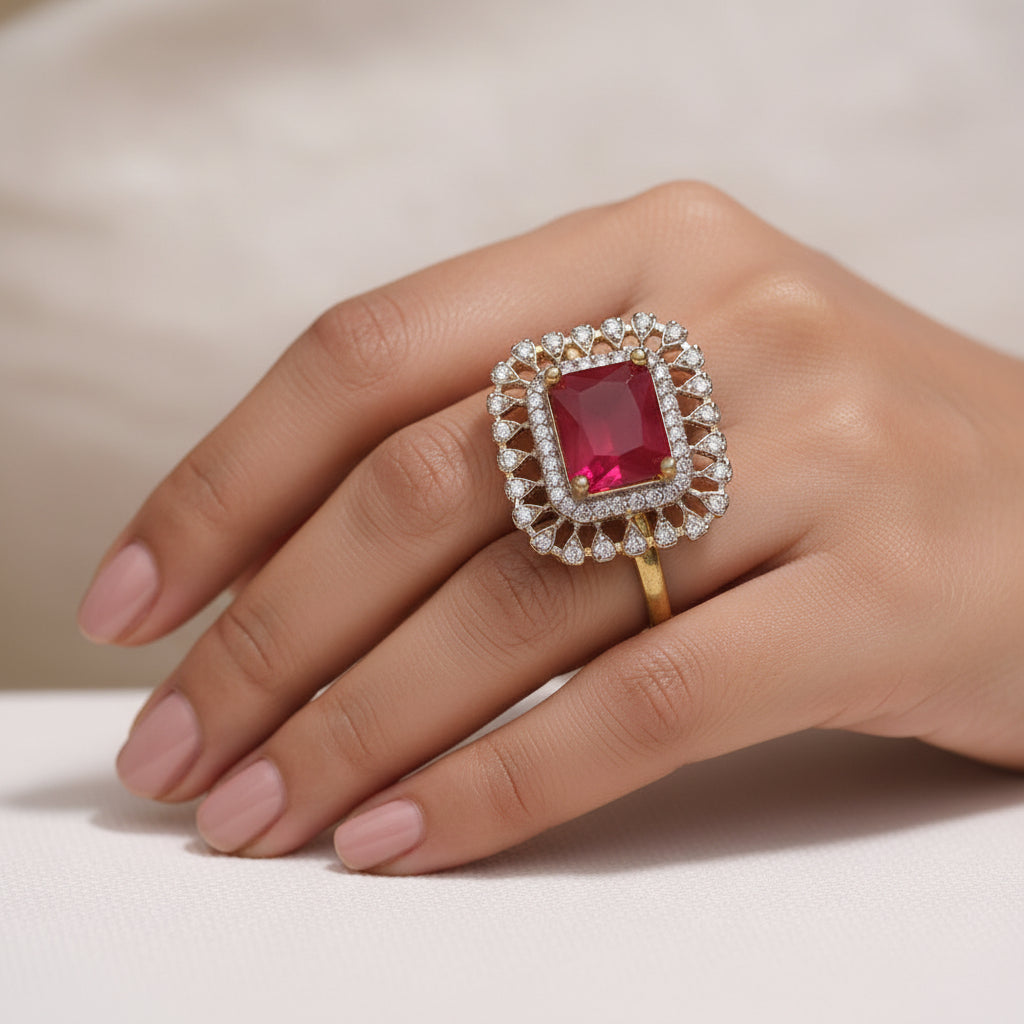 Zirconia Adjustable Ring