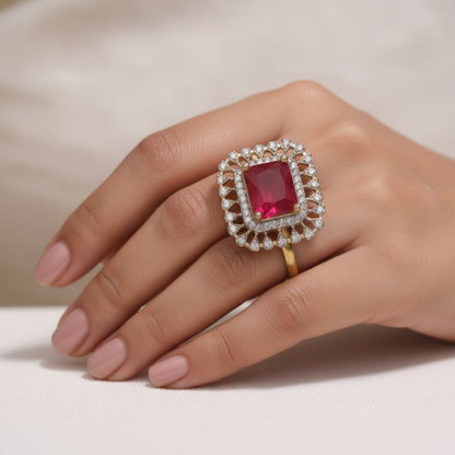 Zirconia Adjustable Ring
