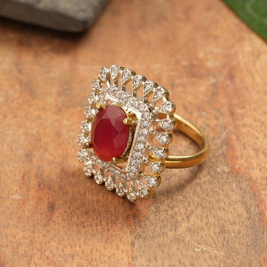 Zirconia Adjustable Ring