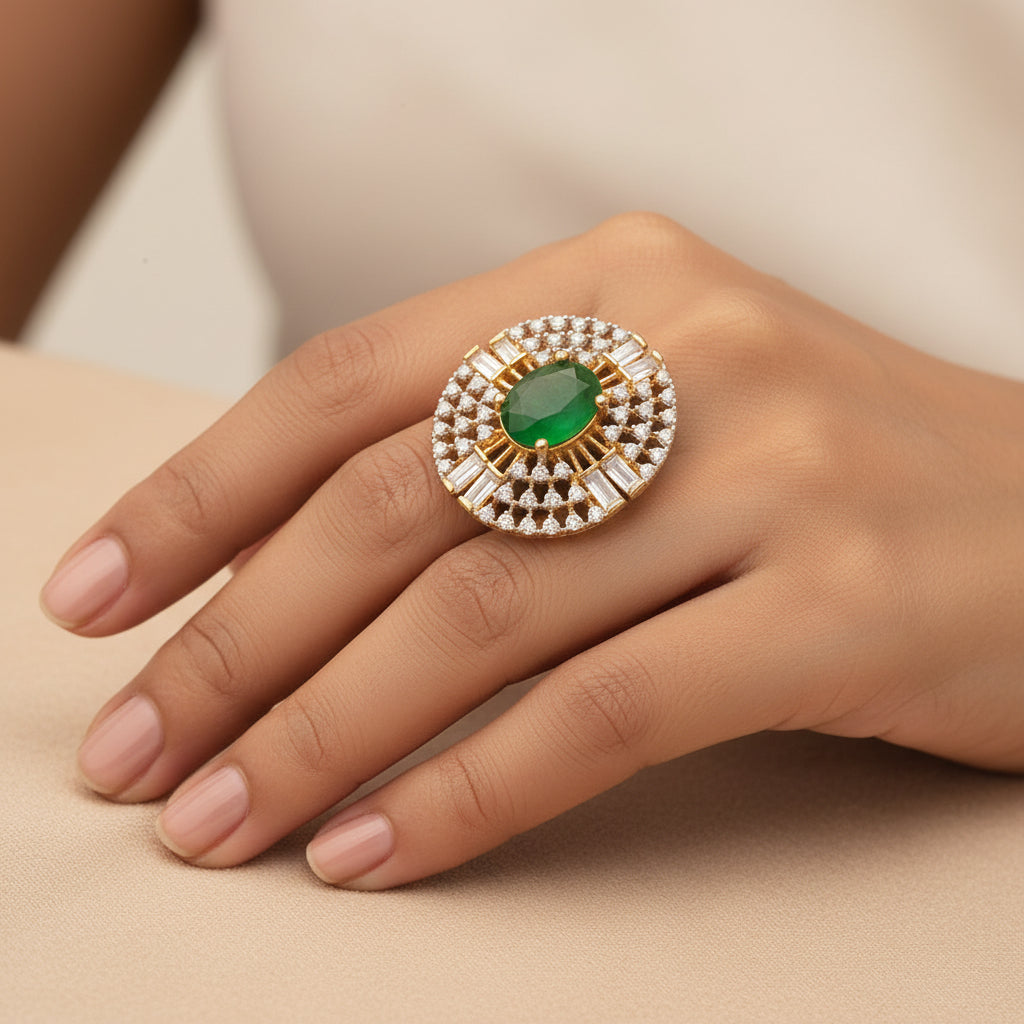 Zirconia Adjustable Ring