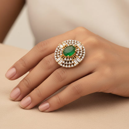 Zirconia Adjustable Ring