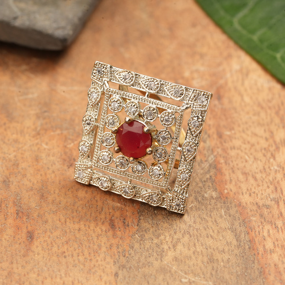 Zirconia Adjustable Ring