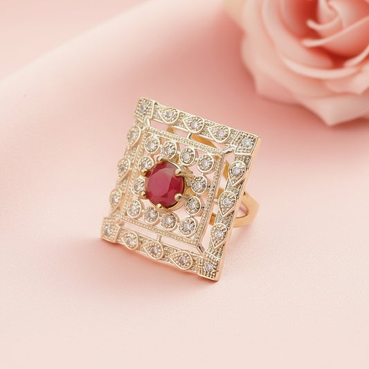 Zirconia Adjustable Ring