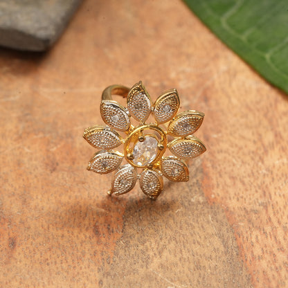Zirconia Adjustable Ring