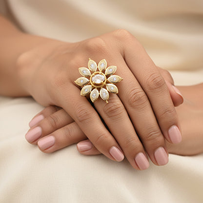 Zirconia Adjustable Ring