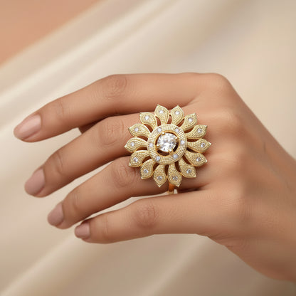 Zirconia Adjustable Ring