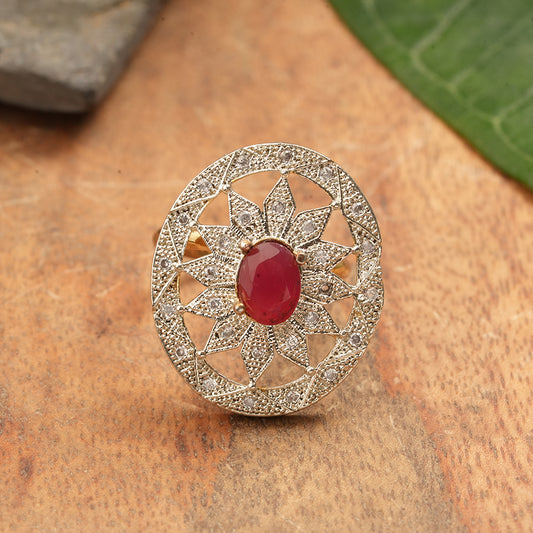 Zirconia Adjustable Ring