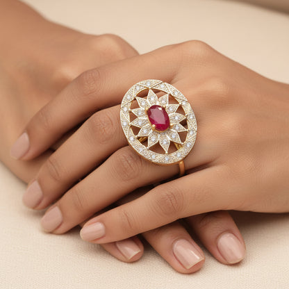 Zirconia Adjustable Ring