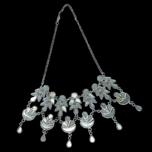 Mirror studded Statement Neckpiece