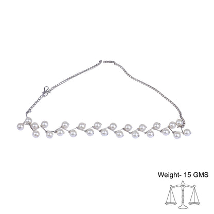 Delicate pearl choker neckpiece
