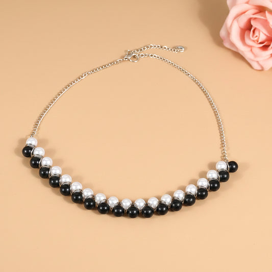 Moonlit pearl choker neckpiece