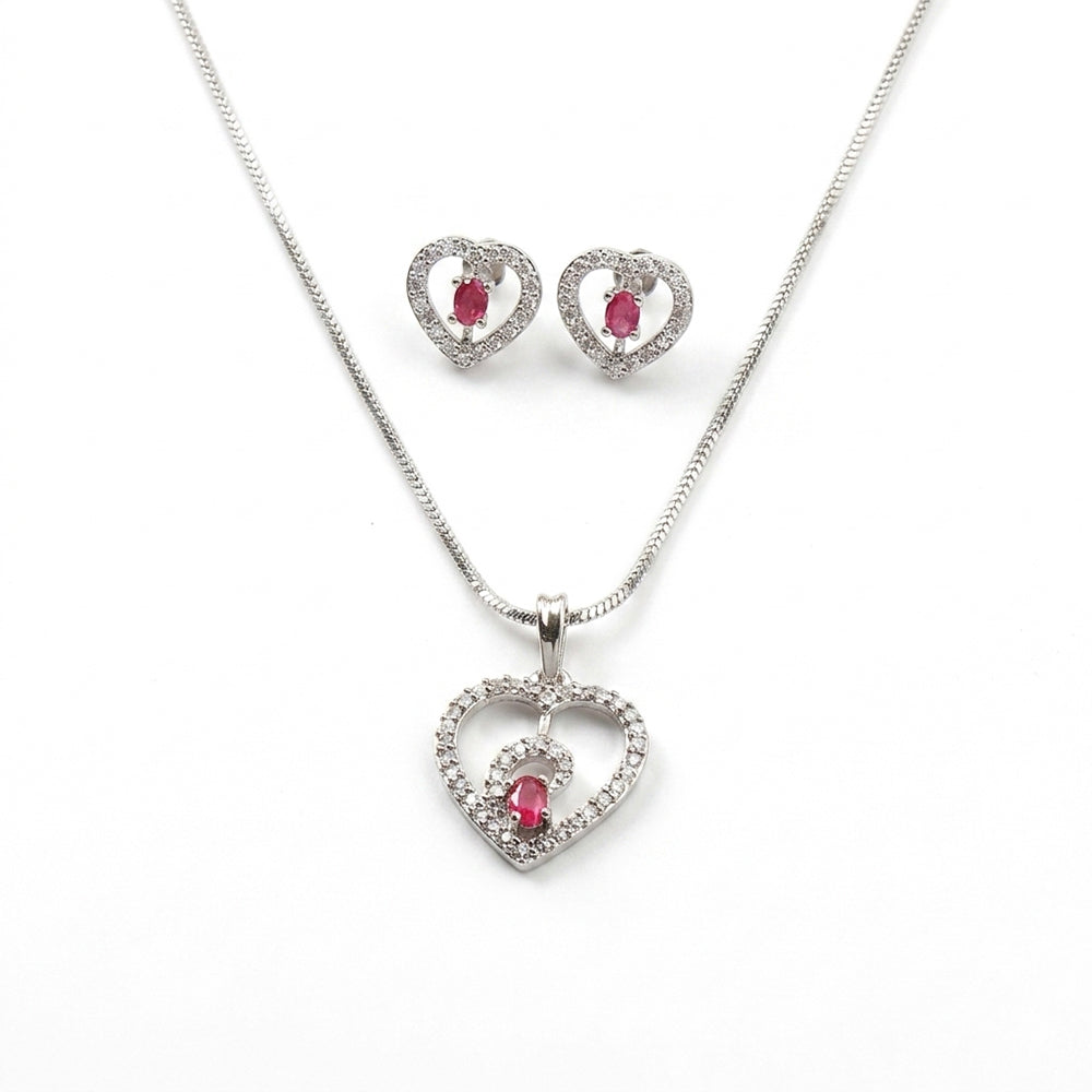 Gentle Heart- Stone studded neckpiece set