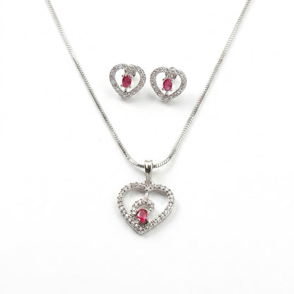 Gentle Heart- Stone studded neckpiece set