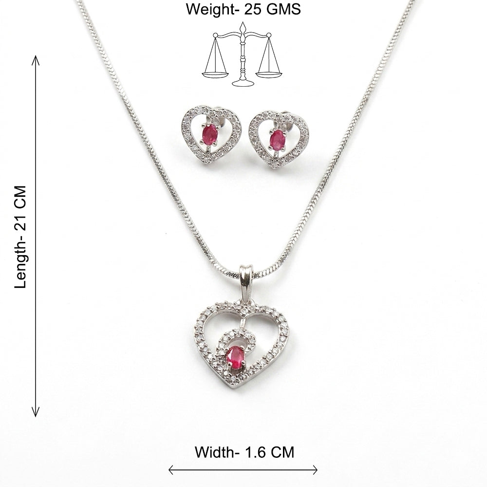 Gentle Heart- Stone studded neckpiece set