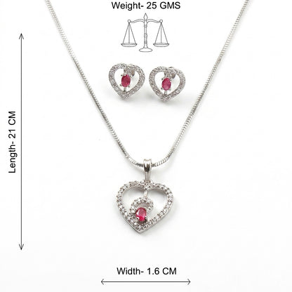 Gentle Heart- Stone studded neckpiece set