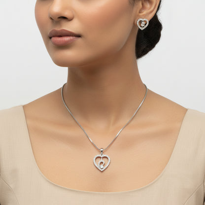 Gentle Heart- Stone studded neckpiece set