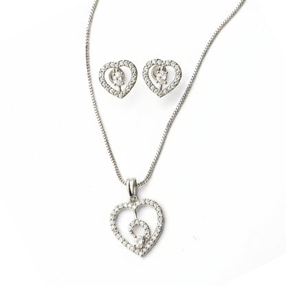 Gentle Heart- Stone studded neckpiece set