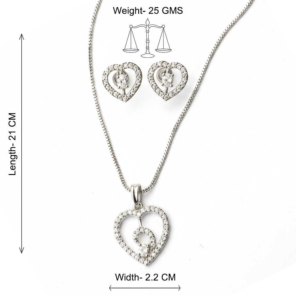 Gentle Heart- Stone studded neckpiece set