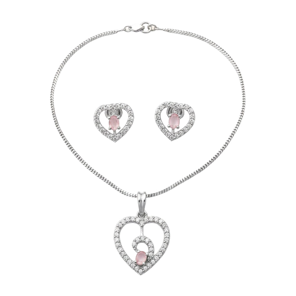 Gentle Heart- Stone studded neckpiece set
