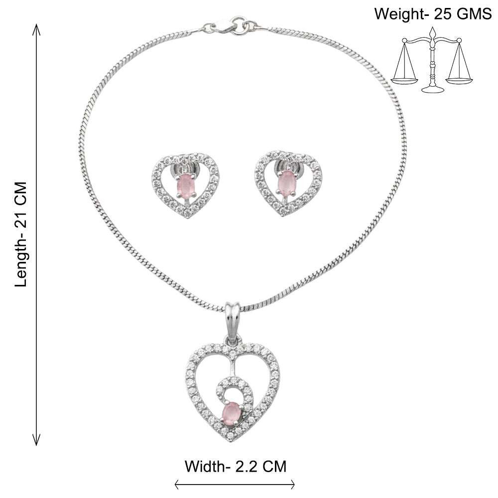 Gentle Heart- Stone studded neckpiece set