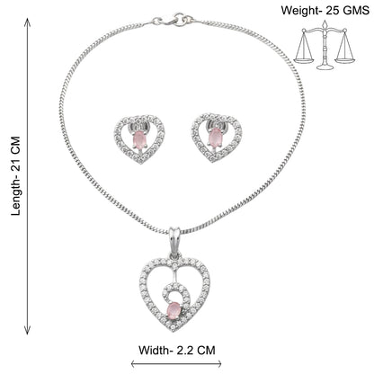 Gentle Heart- Stone studded neckpiece set