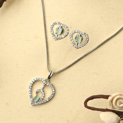 Gentle Heart- Stone studded neckpiece set