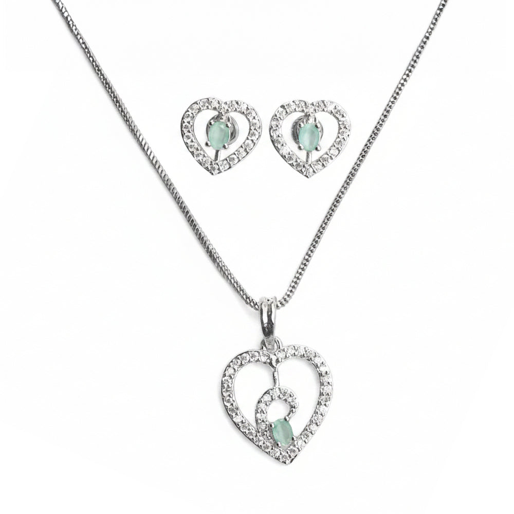 Gentle Heart- Stone studded neckpiece set