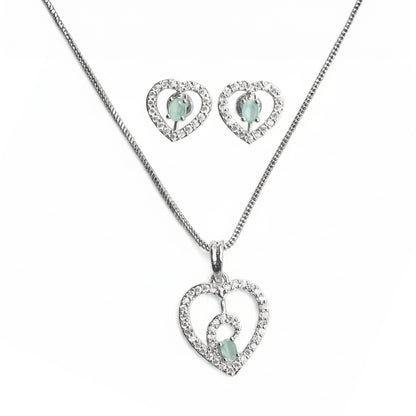 Gentle Heart- Stone studded neckpiece set