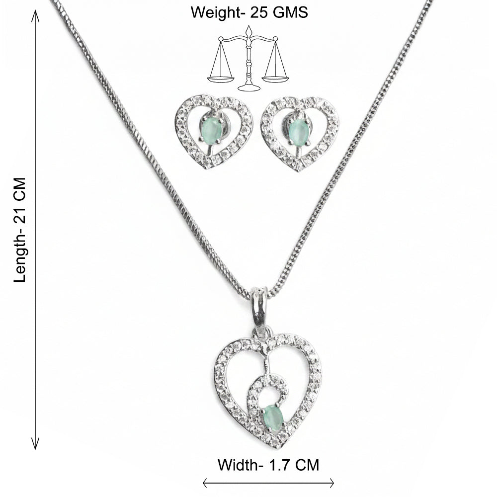 Gentle Heart- Stone studded neckpiece set