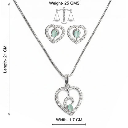 Gentle Heart- Stone studded neckpiece set