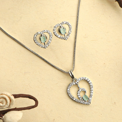 Gentle Heart- Stone studded neckpiece set