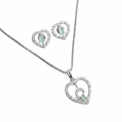 Gentle Heart- Stone studded neckpiece set
