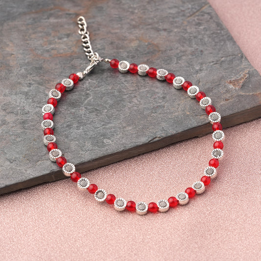Moonlit Spark Anklet (Red)