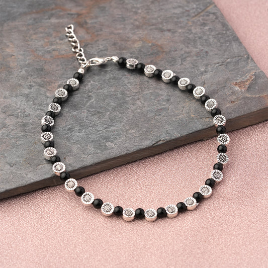 Moonlit Spark Anklet (Black)