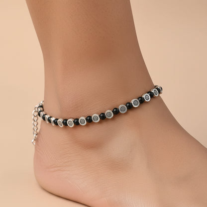 Moonlit Spark Anklet (Black)