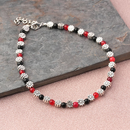 DaisyDits beaded anklet (Multicolored)